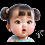 圓圓的可愛的孩子
