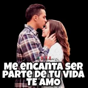 Me encanta ser parte de tu vida te amo - getsticker.com