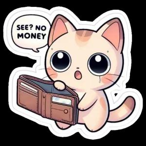 SEE? NO MONEY - getsticker.com