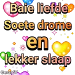Baie liefde Soete drome en lekker slaap