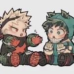 deku y Bakugo 