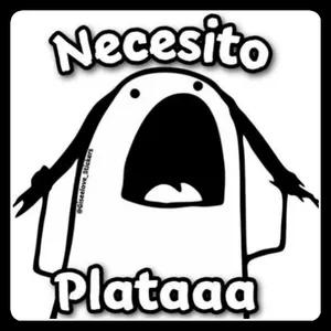 Necesito Plataaa - getsticker.com