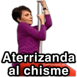 Aterrizanda al chisme - getsticker.com