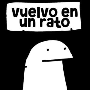 vuelvo en un rato - getsticker.com