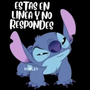 Estas en linea y no respondes - getsticker.com