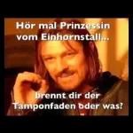 Hier  steht du bist ein Opfer 
