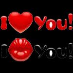 I ♥ You! I 💋 You!
