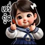 cute kindergarten girl v.3