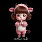 สาวน้อยน่ารัก - ชุดวัว 2