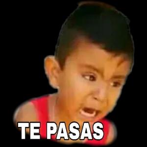 TE PASAS - getsticker.com