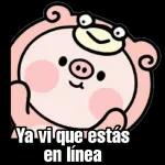 Stickers de cerdo animado
