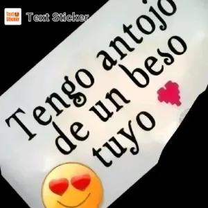 Tengo antojo de un beso tuyo - getsticker.com