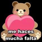me haces mucha falta