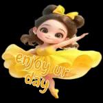 Cute little girl stickers