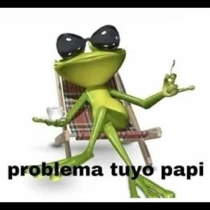 problema tuyo papi - getsticker.com