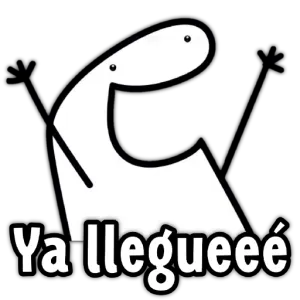 Ya llegueeé - getsticker.com
