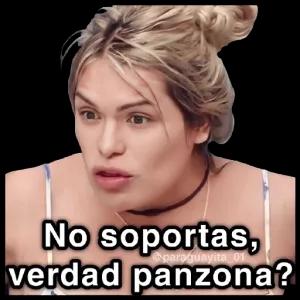 No soportas, verdad panzona? - getsticker.com