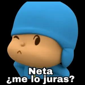 Neta ¿me lo juras? - getsticker.com