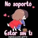 No soportó estar sin ti