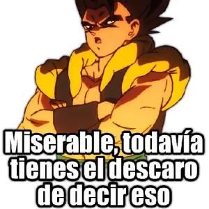 Miserable, todavía tienes el descaro de decir eso - getsticker.com