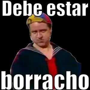 Debe estar borracho - getsticker.com