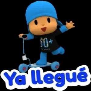 Ya llegué - getsticker.com