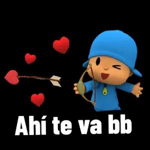 Ahí te va bb - getsticker.com