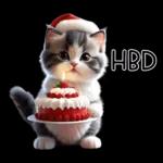 可愛的貓咪聖誕快樂