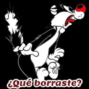 ¿Qué borraste? - getsticker.com