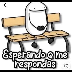 Esperando Q me respondas - getsticker.com