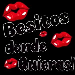 Besitos donde Quieras! Viickyfas - getsticker.com