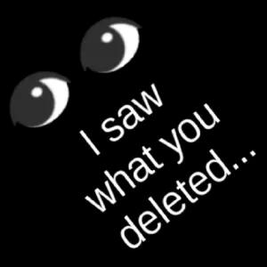 I saw what you deleted... - getsticker.com