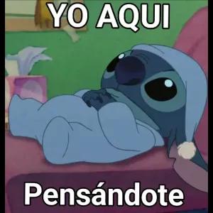 YO AQUI Pensándote - getsticker.com