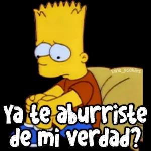 Ya te aburriste de mi verdad? - getsticker.com