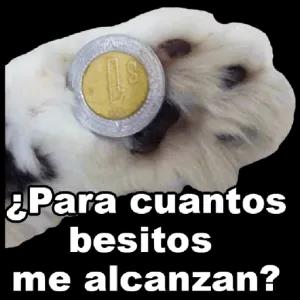 ¿Para cuantos besitos me alcanzan? - getsticker.com