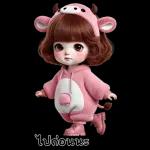 สาวน้อยน่ารัก - ชุดวัว 2