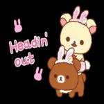 Rilakkuma's family chat stickers 2