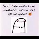 Mis ojitos están enamorados de los tuyos.