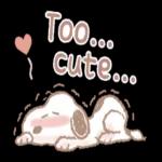 Fluffy Snoopy's Caring Stickers