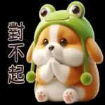 柯基蛙好可愛！