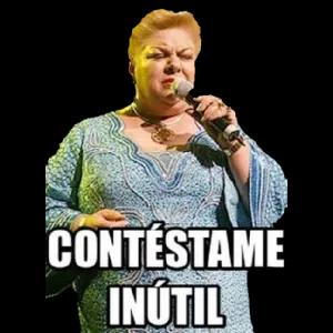 Contéstame inútil - getsticker.com
