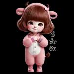 สาวน้อยน่ารัก - ชุดวัว 2