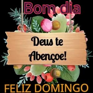 Bom dia Deus te Albençoe! FELIZ DOMINGO  - getsticker.com