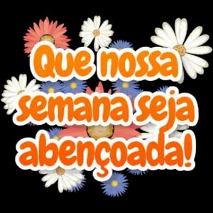 Que nossa semana seja abençoada!  - getsticker.com