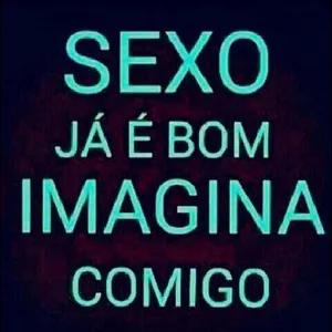 SEXO JÁ É BOM IMAGINA COMIGO  - getsticker.com