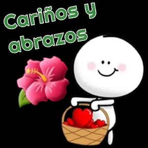 Cariños y abrazos  - getsticker.com