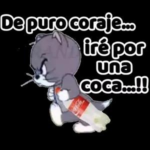 De puro coraje... iré por una coca...!! kadeta  - getsticker.com