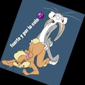 fuerte y por la cola  - getsticker.com