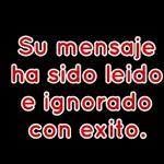 Su mensaje ha sido leído e ignorado con éxito.