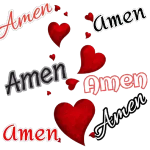 Amen Amen Amen Amen Amen Amen  - getsticker.com